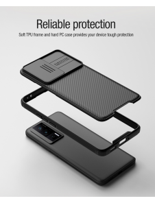 Nillkin CamShield PRO Magnetic Hard Case för Poco F5 Pro 5G Svart
