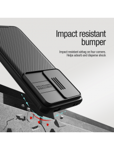 Nillkin CamShield PRO Magnetic Hard Case för Poco F5 Pro 5G Svart
