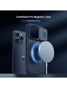 Nillkin CamShield PRO Magnetic Hard Case för Apple iPhone 14 Pro Deep Purple