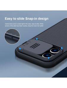 Nillkin CamShield PRO Magnetic Hard Case för Apple iPhone 14 Pro Deep Purple