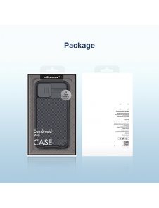 Nillkin CamShield PRO magnetiskt hårt fodral för Apple iPhone 12/12 Pro 6.1 Svart