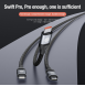 Nillkin Datakabel Swift Pro 3in1 1,5m Svart