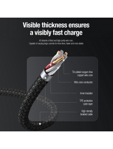 Nillkin Datakabel Swift Pro 3in1 1,5m Svart