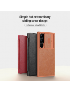 Nillkin Qin Book PRO-fodral till Samsung Galaxy S23 Ultra Black