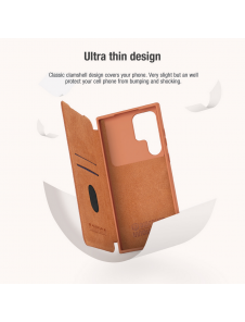 Nillkin Qin Book PRO-fodral till Samsung Galaxy S23 Ultra Black