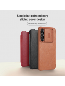Nillkin Qin Book PRO Fodral till Samsung Galaxy S23 FE Svart