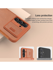 Nillkin Qin Book PRO Fodral till Samsung Galaxy S23 FE Svart