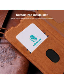 Nillkin Qin Book PRO Fodral till Samsung Galaxy S23 FE Svart