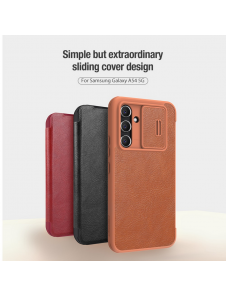 Nillkin Qin Book PRO-fodral till Samsung Galaxy A54 5G Brun