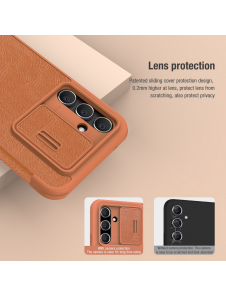 Nillkin Qin Book PRO-fodral till Samsung Galaxy A54 5G Brun