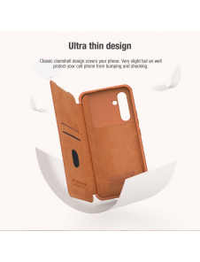 Nillkin Qin Book PRO-fodral till Samsung Galaxy A54 5G Brun