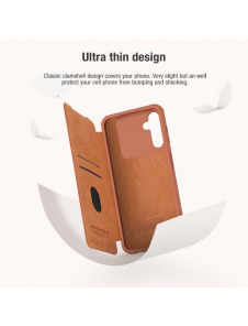 Nillkin Qin Book PRO Fodral till Samsung Galaxy A14 4G Röd