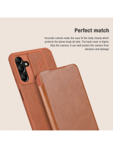Nillkin Qin Book PRO Fodral till Samsung Galaxy A14 4G Röd