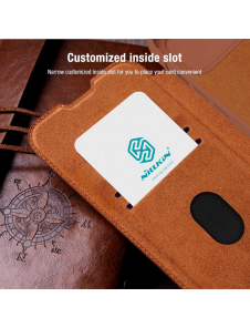Nillkin Qin Book PRO Fodral till Apple iPhone 15 Svart