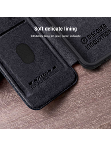 Nillkin Qin Book PRO Fodral till Apple iPhone 15 Svart