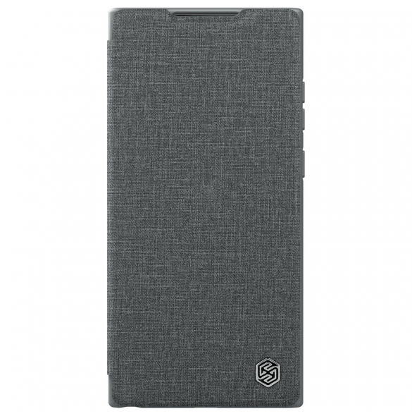 Nillkin Qin Book PRO Tygfodral till Samsung Galaxy S23 Ultra Grey