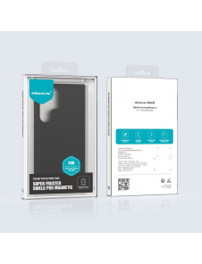 Nillkin Super Frosted PRO magnetiskt bakskal till Samsung Galaxy S22 Ultra Black