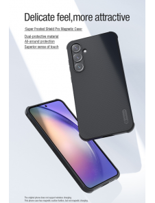Nillkin Super Frosted PRO magnetiskt bakskal till Samsung Galaxy A55 5G Svart