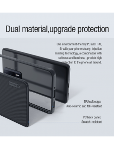 Nillkin Super Frosted PRO Magnetic Back Cover för Poco F5 Pro 5G Svart