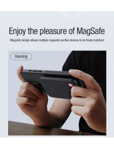 Nillkin Super Frosted PRO magnetiskt bakskal till Apple iPhone 15 Pro Max Svart
