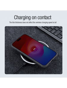 Nillkin Super Frosted PRO magnetiskt bakskal till Apple iPhone 15 Pro Max Svart