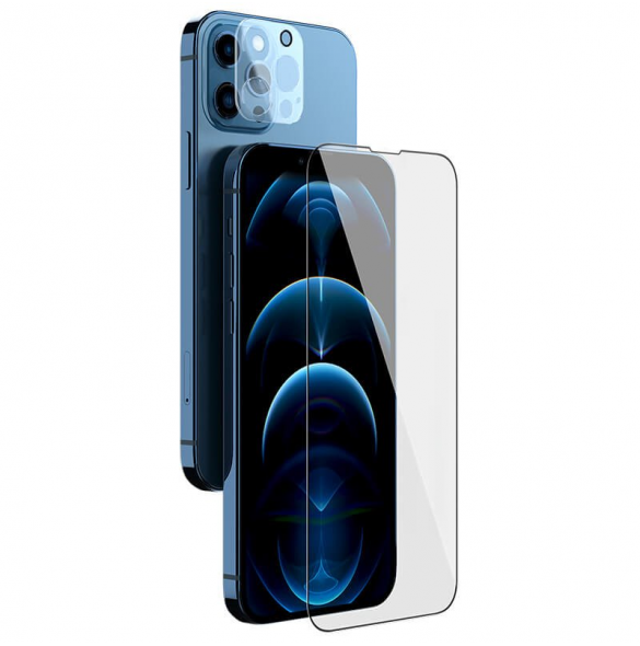 Nillkin 2in1 HD helskärmshärdat glas för Apple iPhone 13 Pro Svart