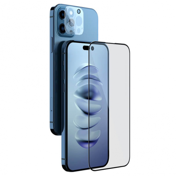 Nillkin 2in1 HD helskärmshärdat glas för Apple iPhone 14 Pro Max Svart