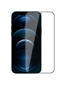 Nillkin 2in1 HD helskärmshärdat glas för Apple iPhone 12 Pro Max 6.7 Svart