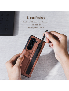 Nillkin Aoge Fodral till Samsung Galaxy Z Fold 5 Brun