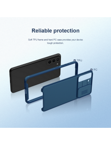 Nillkin CamShield PRO hårt fodral till Samsung Galaxy S21 FE 5G Svart