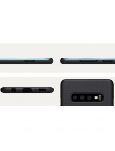 Svart och väldigt snyggt skydd till Samsung Galaxy S10 Plus.