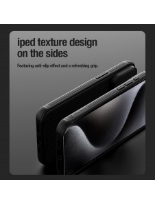 Nillkin CamShield PRO hårt fodral till Apple iPhone 15 Pro Titanium Grey