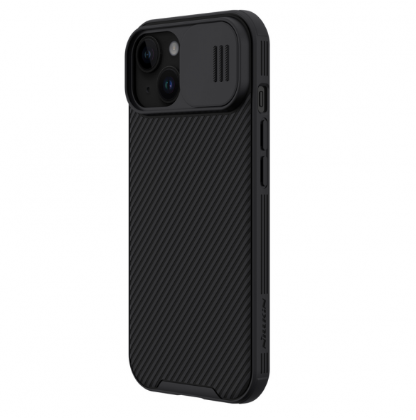 Nillkin CamShield PRO hårt fodral för Apple iPhone 15 Plus Svart