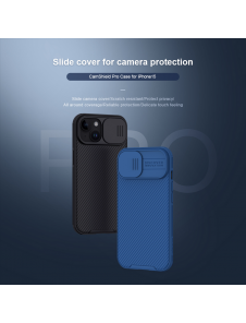 Nillkin CamShield PRO hårt fodral till Apple iPhone 15 Blå