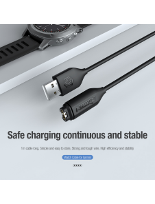 Nillkin USB-data- och laddningskabel för Garmin Watch Black