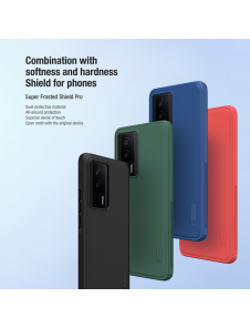 Nillkin Super Frosted PRO Back Cover för Poco F5 Pro 5G Blue