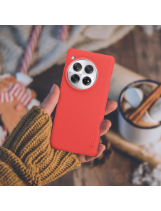 Nillkin Super Frosted PRO Back Cover för OnePlus 12 Red