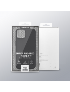 Nillkin Super Frosted PRO bakskal till Apple iPhone 13/14 svart (utan logotyp)