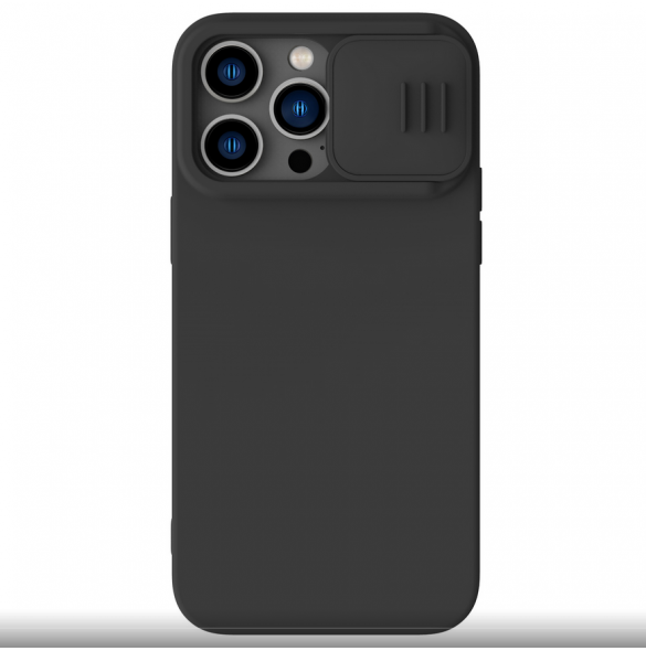 Nillkin CamShield Silky Magnetic Silikonfodral till Apple iPhone 14 Pro Svart