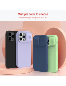 Nillkin CamShield Silky Magnetic Silikonfodral till Apple iPhone 14 Pro Svart