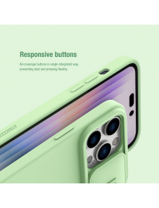 Nillkin CamShield Silky Magnetic Silikonfodral till Apple iPhone 14 Pro Svart