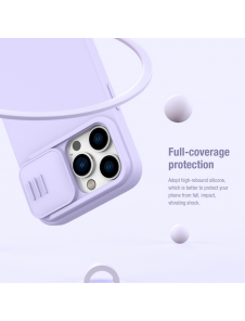 Nillkin CamShield Silky Magnetic Silikonfodral till Apple iPhone 14 Pro Svart