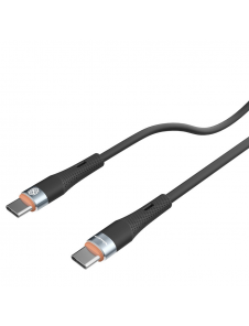 Nillkin Flowspeed flytande silikondatakabel USB-C/USB-C 1,2m 60W Svart