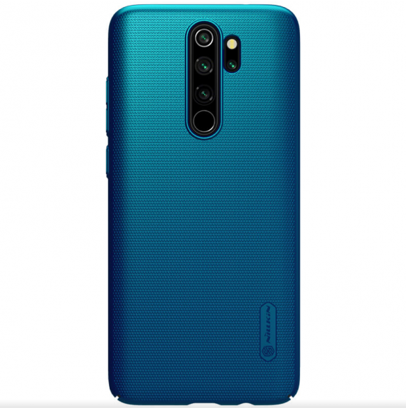 Nillkin Super Frosted Back Cover för Xiaomi Redmi Note 8 Pro Peacock Blue