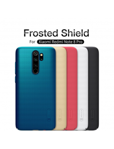 Nillkin Super Frosted Back Cover för Xiaomi Redmi Note 8 Pro Peacock Blue