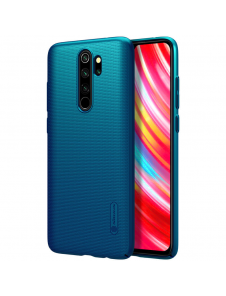Nillkin Super Frosted Back Cover för Xiaomi Redmi Note 8 Pro Peacock Blue