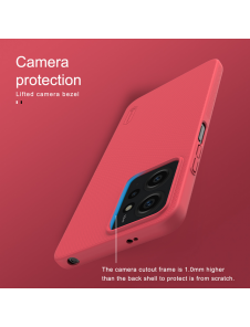 Nillkin Super Frosted Back Cover för Xiaomi Redmi Note 12 4G Bright Red