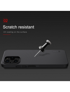 Nillkin Super Frosted Back Cover för Xiaomi Redmi 12 4G/5G Svart