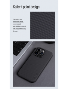 Nillkin Super Frosted PRO magnetiskt bakskal till Apple iPhone 15 Pro Max Blå