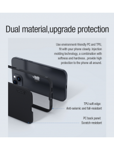 Nillkin Super Frosted PRO magnetiskt bakskal till Apple iPhone 15 Plus Blå